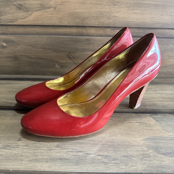 Coach Sheri Pumps Heels Patent Leather Hot Pink Womens - Size 8.5 B - Picture 1 of 16